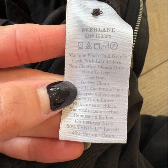 Everlane Black Wide-Leg Trouser Women's Pants - Picture 8 of 9